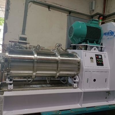 250L Non Metallic Mineral Bead Mill Machine Wet Grinding With 55 KW Motor And Gear Pump